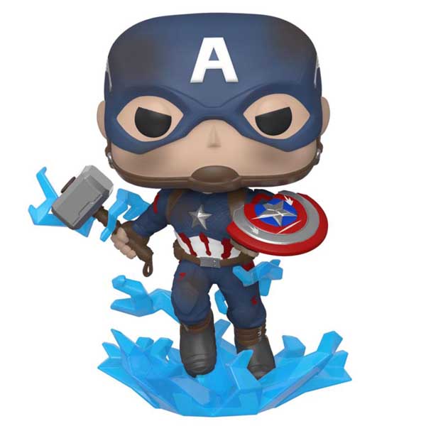 POP! Captain America with Broken Shield and Mjölnir (Avengers Endgame) - OPENBOX (Bontott csomagolás, teljes garancia)
