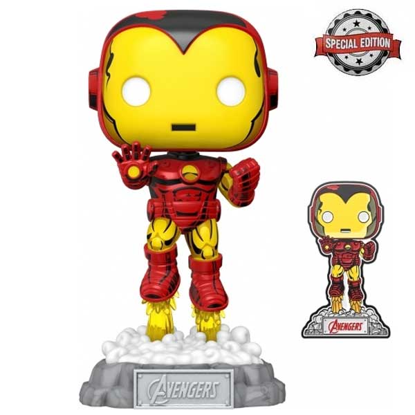 POP! Iron Man (Marvel) Special Edition + kitűző