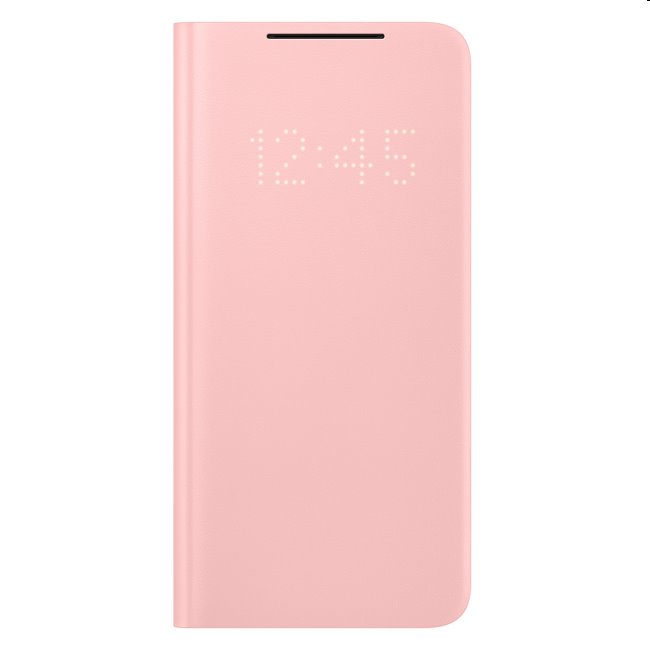 Samsung LED View Cover S21 Plus, rózsaszín - OPENBOX (Bontott csomagolás, teljes garancia)