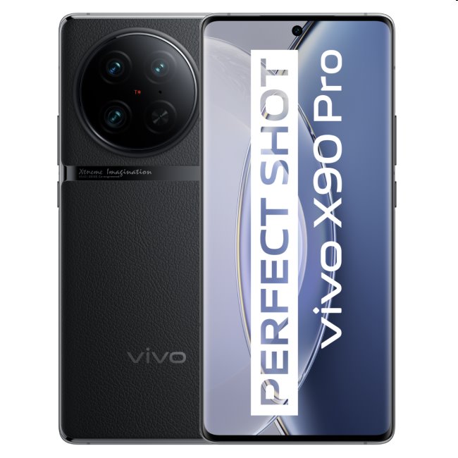 Vivo X90 Pro, 12/256GB, fekete, A osztály – használt, 12 hónap garancia