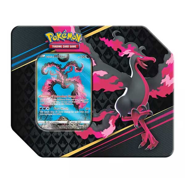 Pokémon TCG: Sword & Shield 12.5 Crown Premium Art Tin Moltres (Pokémon) kártyajáték Pokémon TCG: Sword & Shield 12.5 Crown Premium Art Tin Moltres (Pokémon) kártyajáték