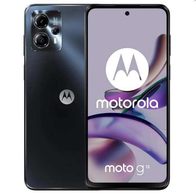 Motorola Moto G13, 4/128GB, matte charcoal szín