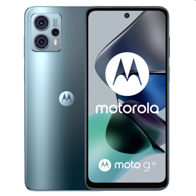 Motorola Moto G23, 8/128GB, steel blue szín