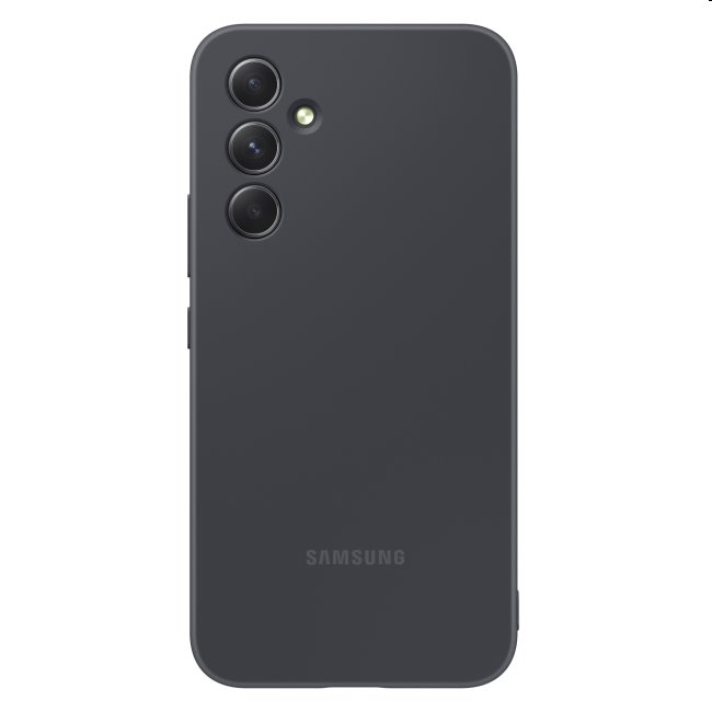Silicone Cover tok Samsung Galaxy A54 5G számára, fekete