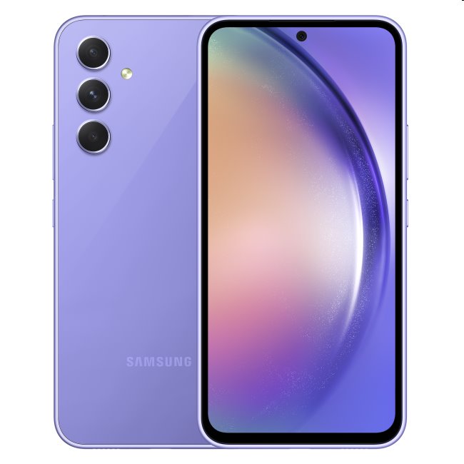 Samsung Galaxy A54 5G, 8/256GB, violet, B osztály - használt, 12 hónap garancia