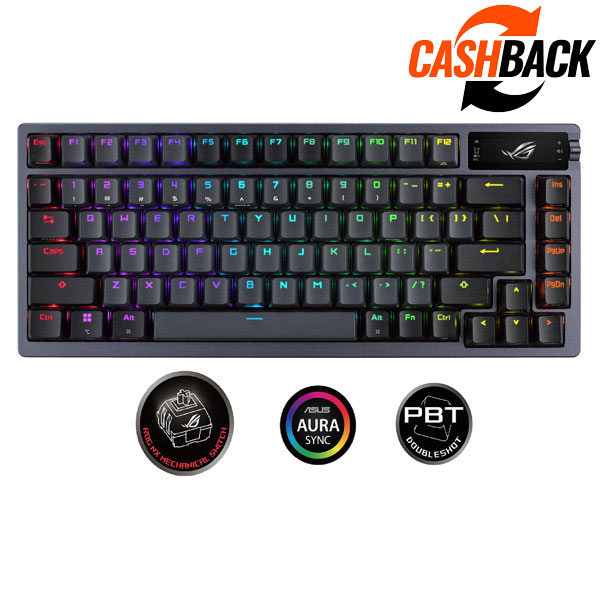 ASUS ROG Azoth Gaming Custom Keyboard (ROG NX RED/PBT) US - OPENBOX (Bontott csomagolás, teljes garancia)