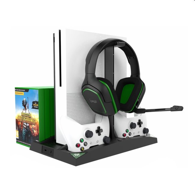 iPega XB007 dokkolóállomás Xbox One, One S és One X, Vezeték nélküli vezérlő és fejhallgató számára iPega XB007 dokkolóállomás Xbox One, One S és One X, Vezeték nélküli vezérlő és fejhallgató számára
