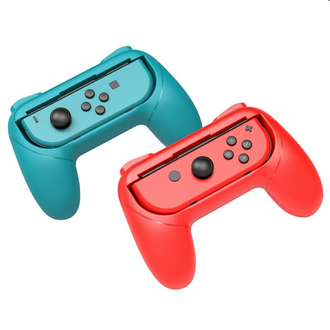 iPega gamepad Grip Nintendo Joy-Con vezérlők számára, kék/piros (2db)