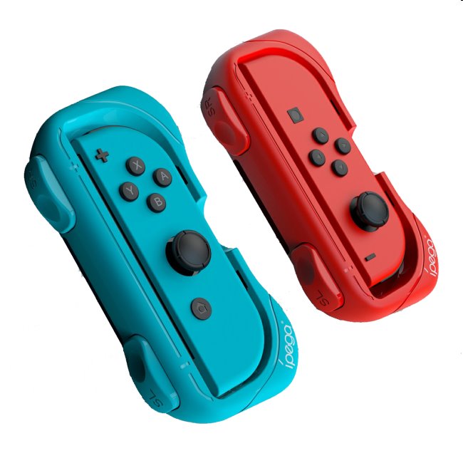 iPega Grip szíjjal Nintendo Joy-Con vezérlők számára, kék/piros (2db)
