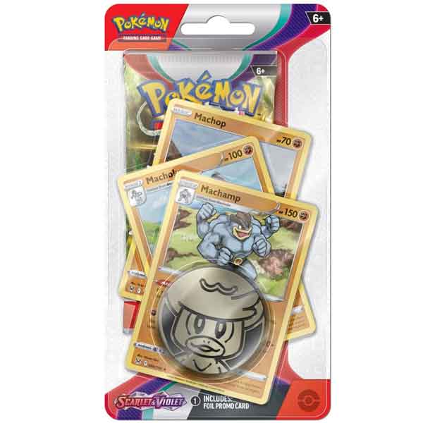 Pokémon TCG Scarlet & Violet 3 Premium Checklane Blister Machamp kártyajáték Pokémon TCG Scarlet & Violet 3 Premium Checklane Blister Machamp kártyajáték