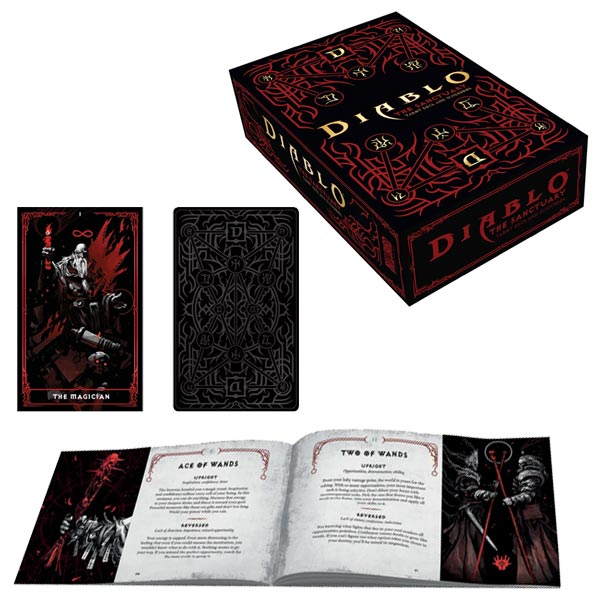 The Sanctuary Tarot Deck a Guidebook (Diablo) kártyák