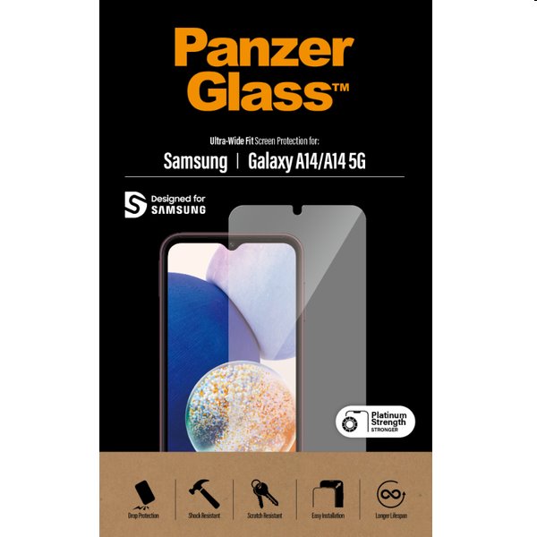 PanzerGlass UWF védőüveg Samsung Galaxy A14/A14 5G számára