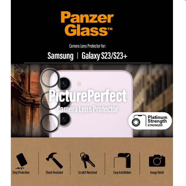 PanzerGlass védőtok a fényképezőgép lencséje számára Samsung Galaxy S23/S23 Plus számára