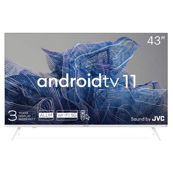 Kivi TV 43U750NW, 43" (109 cm),UHD, Android TV 11, fehér