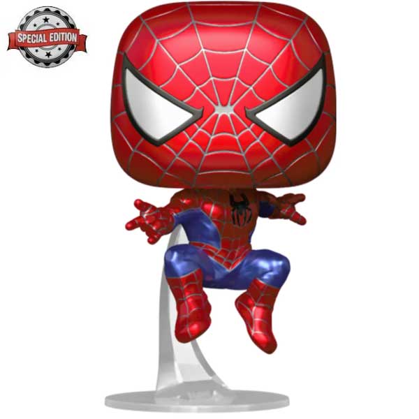 POP! Spider Man No Way Home Friendly Neighborhood Spider Man (Marvel) Metallic Special Edition - OPENBOX (Bontott csomagolás, teljes garancia)