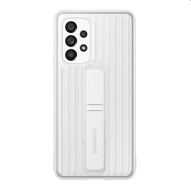 Samsung Protective Standing Cover A53 5G, fehér - OPENBOX (Bontott csomagolás, teljes garancia)