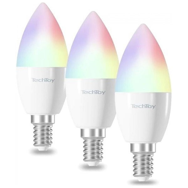 TechToy Smart Bulb RGB 4.5W E14 3pcs készlet