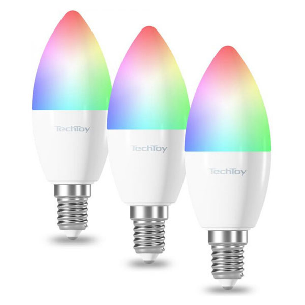 TechToySmart Bulb RGB 6W E14 ZigBee 3pcs készlet