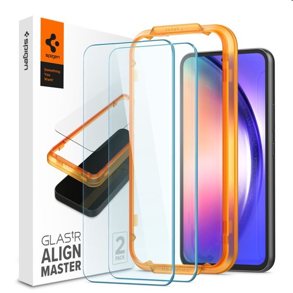 Spigen Glass Align Master edzett üveg Samsung Galaxy A54 5G számára, 2 darab