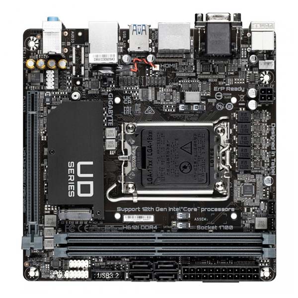 Gigabyte H610I DDR4 , Intel H610, LGA1700, 2xDDR4, mini-ITX akciós termékkép 1