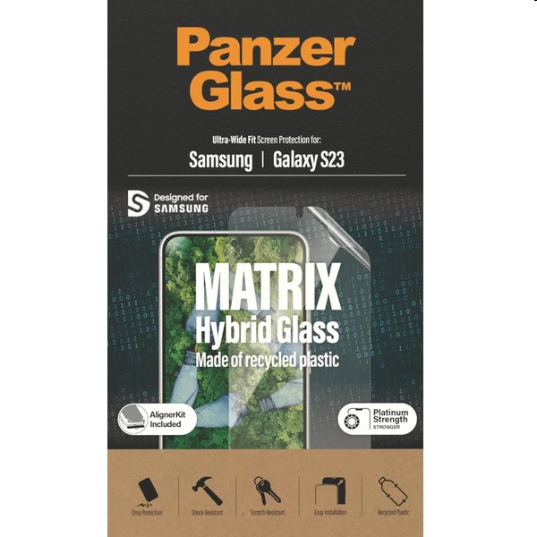 PanzerGlass Matrix UWF AB FP wA védőüveg Samsung Galaxy S23 számára, fekete