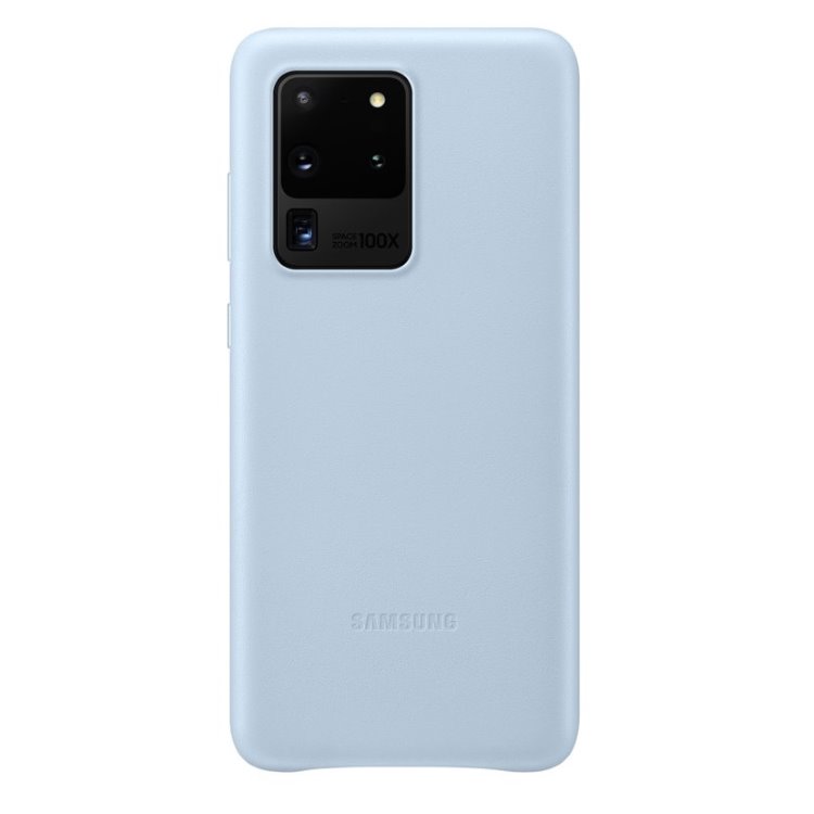 Samsung Leather Cover S20 Ultra, blue - OPENBOX (Bontott csomagolás, teljes garancia)