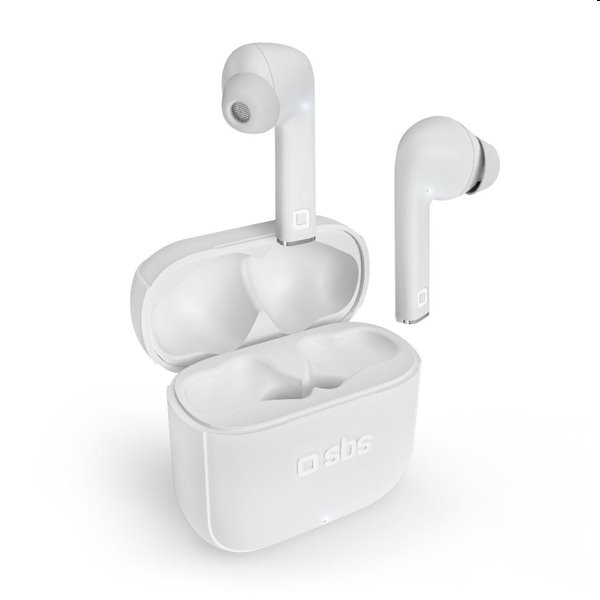 SBS TWS Beat Free vezeték nélküli fülhallgató töltőtokkal 200 mAh, fehér
