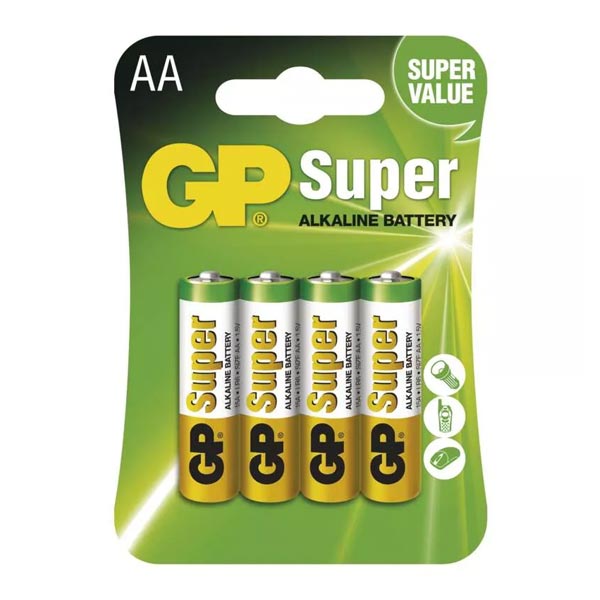 GP alkáli elem Super LR6 (AA), 4 darab
