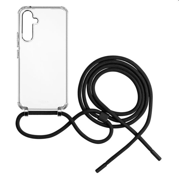 FIXED Pure Neck nyakbaakasztós madzaggal Samsung Galaxy A54 5G számára, fekete