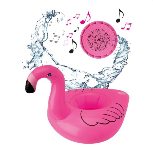 Music Hero Wireless speaker with inflatable, flamingo - OPENBOX (Bontott csomagolás, teljes garancia)
