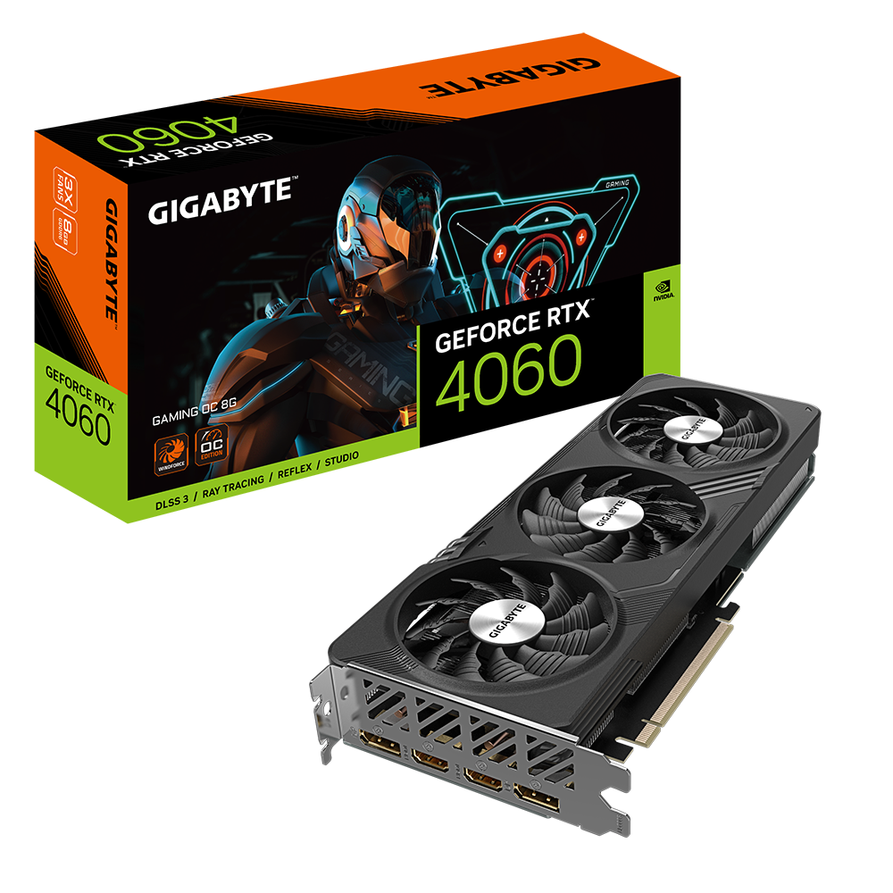Gigabyte GeForce RTX 4060 GAMING OC 8G akciós termékkép 1