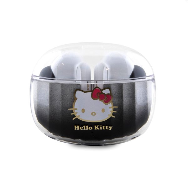 Hello Kitty True Wireless Kitty Head Logo Stereo Earphones, fekete