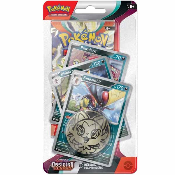 Pokémon TCG: Scarlet & Violet Obsidian Flames Premium Checklane Blister Kingambit kártyajáték Pokémon TCG: Scarlet & Violet Obsidian Flames Premium Checklane Blister Kingambit kártyajáték
