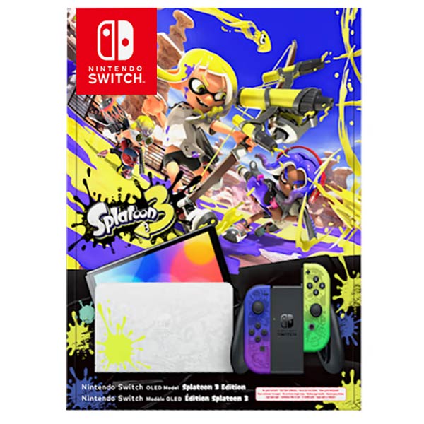 Nintendo Switch OLED Model (Splatoon 3 Edition) - OPENBOX (Bontott csomagolás, teljes garancia)