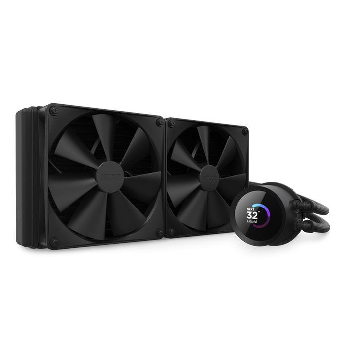NZXT AIO liquid cooler CPU Kraken 280 / 2x140mm fan / 4-pin PWM / LCD display / black NZXT AIO liquid cooler CPU Kraken 280 / 2x140mm fan / 4-pin PWM / LCD display / black