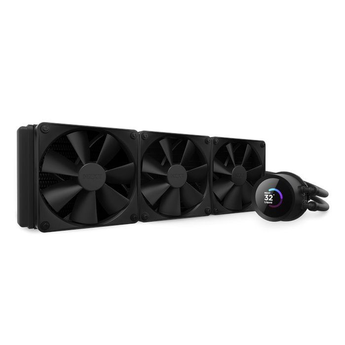NZXT AIO liquid cooler CPU Kraken 360 / 3x120mm fan / 4-pin PWM / LCD display / black NZXT AIO liquid cooler CPU Kraken 360 / 3x120mm fan / 4-pin PWM / LCD display / black