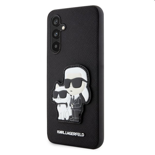 Karl Lagerfeld PU Saffiano Karl and Choupette NFT tok Samsung Galaxy A34 5G számára, fekete