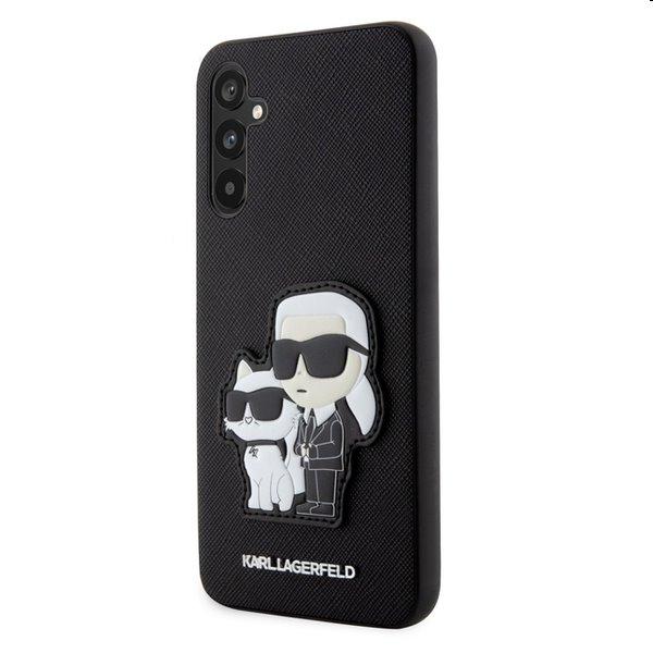 Karl Lagerfeld PU Saffiano Karl and Choupette NFT tok Samsung Galaxy A54 5G számára, fekete