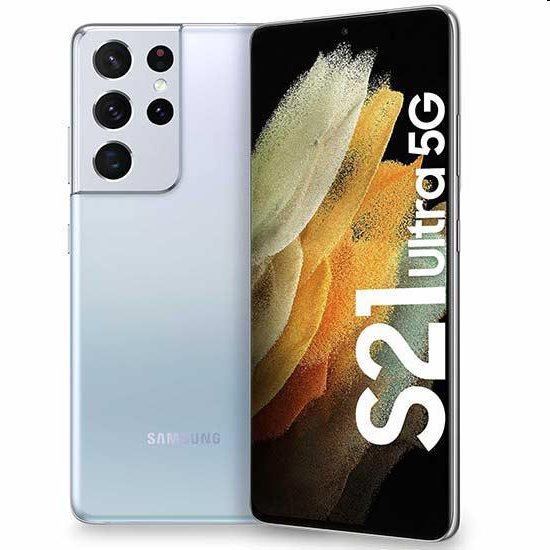 Samsung Galaxy S21 Ultra - G998B, 12/128GB, Dual SIM | Phantom Silver, C osztály - használt, 12 hónap garancia