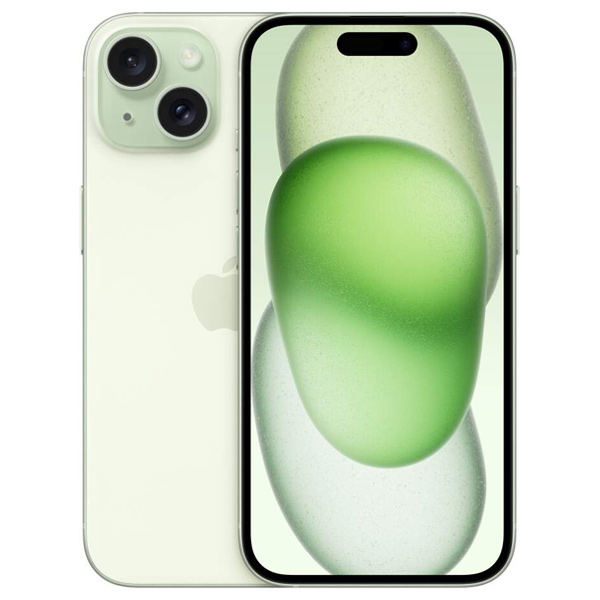 Apple iPhone 15, 128GB, green, A osztály - használt, 12 hónap garancia