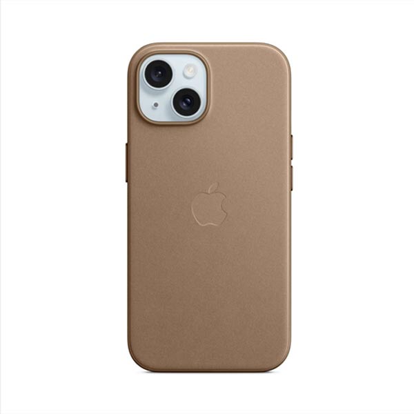 Apple iPhone 15 Plus FineWoven Case tok MagSafe-vel - Taupe