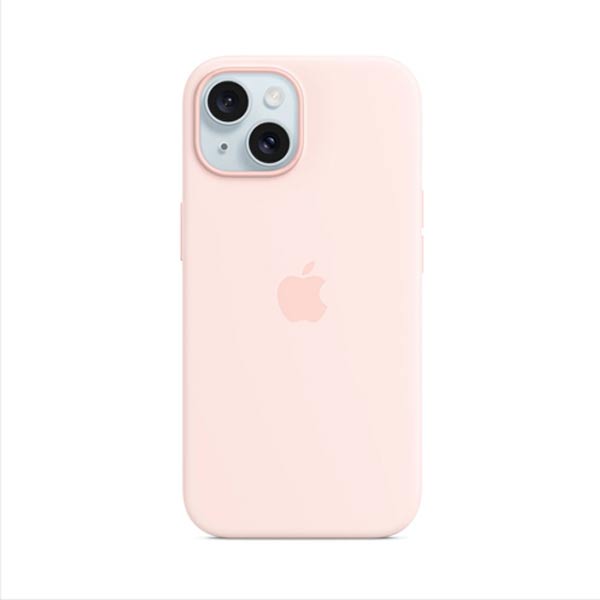 Apple iPhone 15 Plus Szilikontok MagSafe-vel - Light rózsaszín