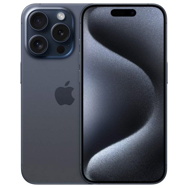 Apple iPhone 15 Pro, 1TB, kék titanium, A osztály - használt, 12 hónap garancia
