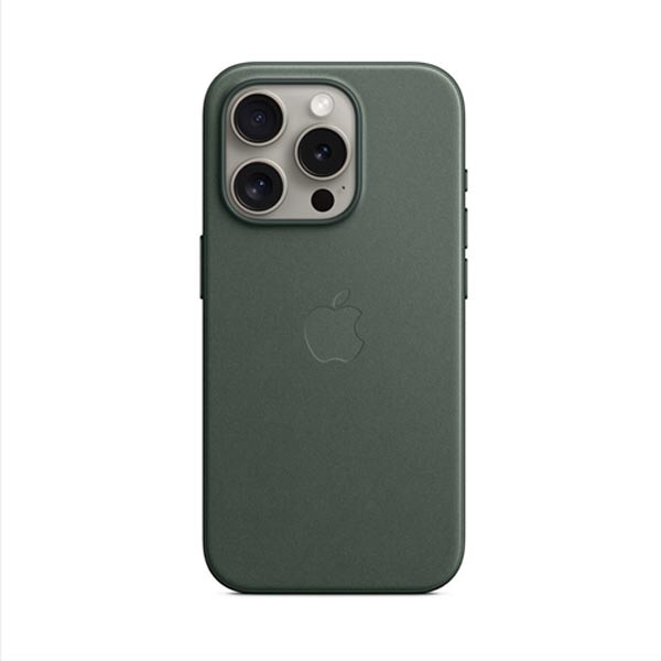 Apple iPhone 15 Pro FineWoven Case tok MagSafe-vel - Evergreen