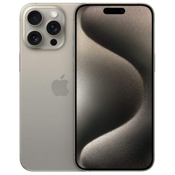 Apple iPhone 15 Pro Max, 256GB, natural titanium, A osztály - használt, 12 hónap garancia