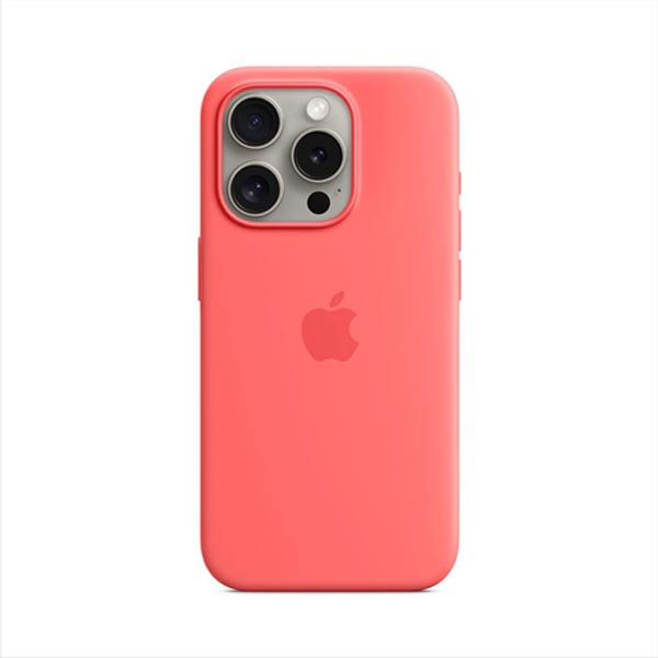 Apple iPhone 15 Pro Max Szilikontok MagSafe-vel - Guava
