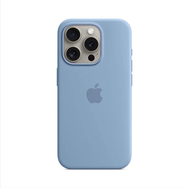 Apple iPhone 15 Pro Max Szilikontok MagSafe-vel - Winter Kék