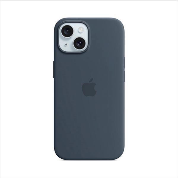 Apple iPhone 15 Szilikontok MagSafe-vel - Storm Kék