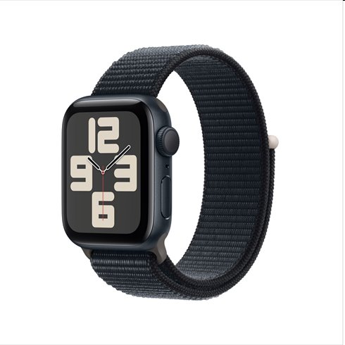 Apple Watch SE 2 GPS 40mm Midnight Aluminium Case, C osztály - használt, 12 hónap garancia