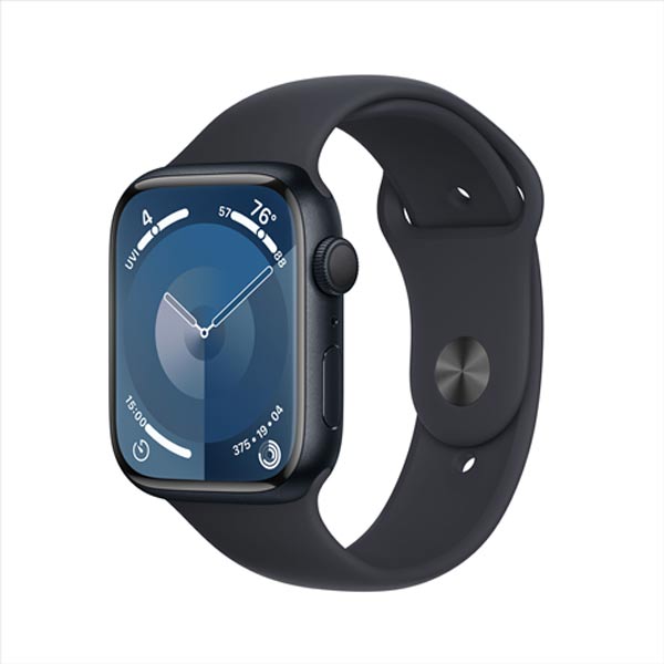 Apple Watch Series 9 GPS 45mm Midnight Aluminium Case Midnight Sport szíjjal - M/L